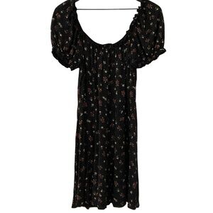 Smocked Nasty Girl Floral Dress size 14